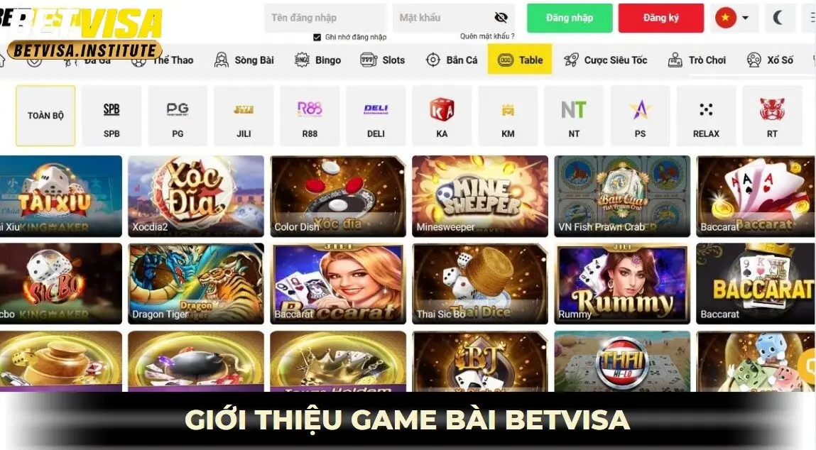 giới thiệu game bài betvisa