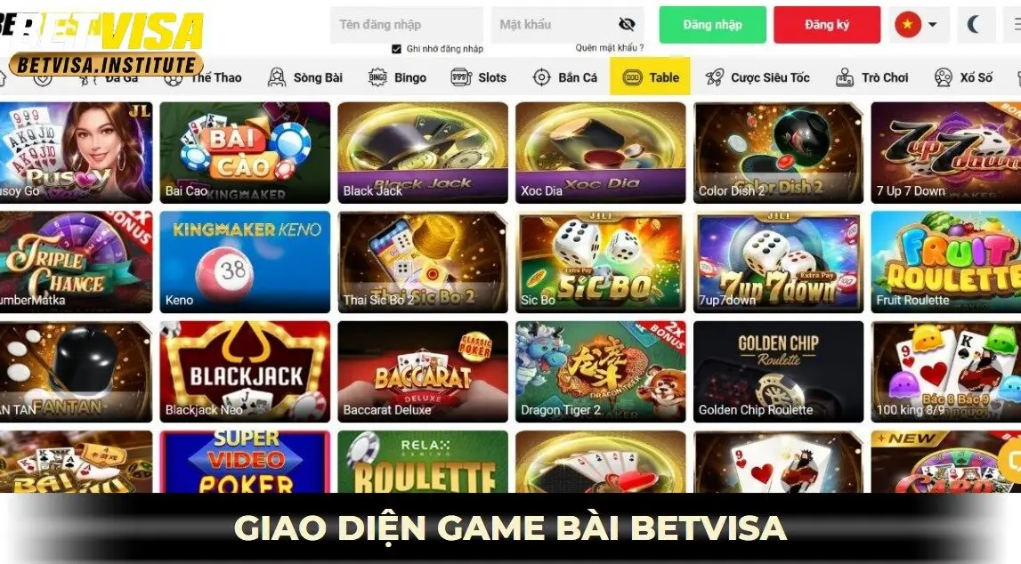 ưu điểm game bài betvisa giao diện ấn tượng